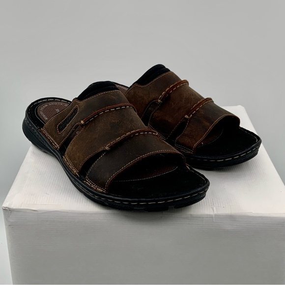 Rockport Other - NWOT Rockport Men’s Darwyn Brown Slide Sandals Shoes, Size 10.5